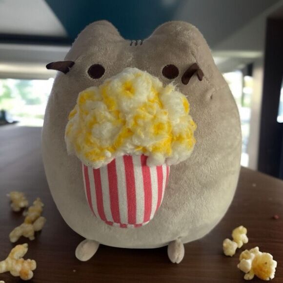 Gund NEW PUSHEEN POPCORN Plush 9.5 Inch Snackables Cat Stuffed Toy - Picture 1 of 6